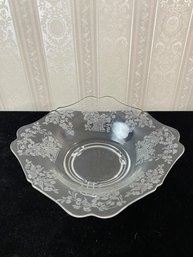 Cambridge Glass Etched Platter