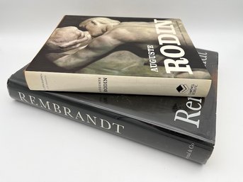 Large Rodin And Rembrandt Coffee Table Art Books