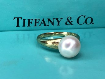 Fabulous Antique TIFFANY & Co. - 14K Yellow Gold And Pearl Ring - Unsure Of Size - Definitely On Small Side