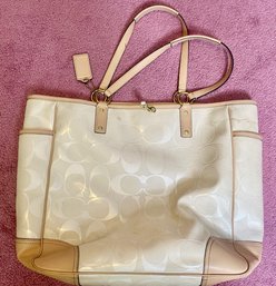 Large Vintage Coach Tote Bag