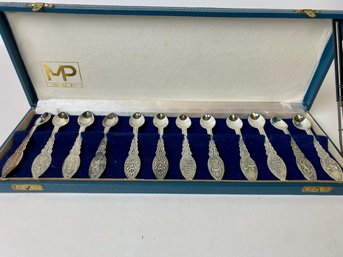 Vintage MP 'PRATA 99' San Paolo, Rio, Brazil Demitasse Spoons (12)