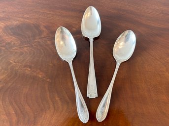 Three Sterling Silver Hallmarked Serving Spoons