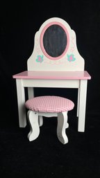 Small Doll Dressing Table With Stool