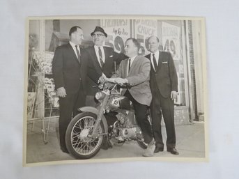 Win Yourself A Motorcycle, C.1966 Newburgh, NY Promotional Photograph