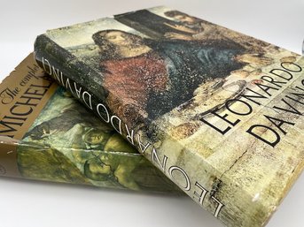 Large Format Encyclopedic Volumes On Da Vinci And Michelangelo