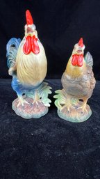 Pair Of Rooster Statues