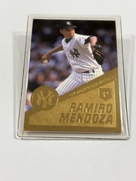 Danbury Mint 22kt Gold Leaf 1999 World Series NY Yankees Ramiro Mendoza Sealed