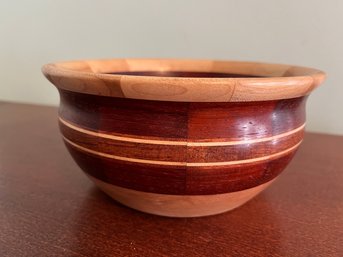 Handcrafted Tyler Lucas Wooden Bowl, 2014