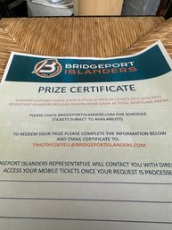 Bridgeport Islanders - 4 Pack Tickets For Regular Season Home Game