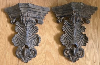 Pair Of Wall Sconce Shelves
