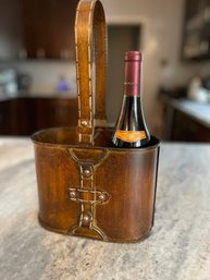 Metal Wine Caddy - Holds 2 Bottles