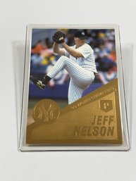 Danbury Mint 22kt Gold Leaf 1999 World Series NY Yankees Jeff Nelson Sealed