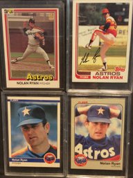 1981-1984 Topps-Fleer-Donruss Nolan Ryan 4 Card Lot - K