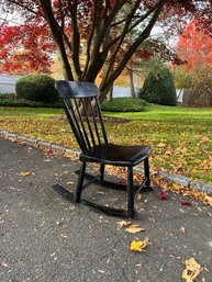 A Windsor Style Childs Rocker - Vintage