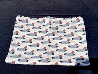 Vintage Mallard Canvas Style Drawstring Laundry Bag