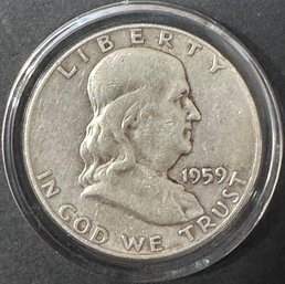 1959-D Ben Franklin Half Dollar