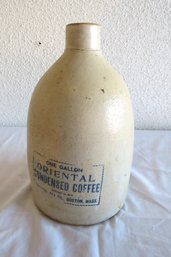 Antique Advertising Jug Oriental Coffee 1 Gallon