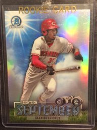 2023 Bowman Chrome Elly De La Cruz Sights On September Rookie Insert Card - K