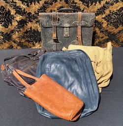 Collection Of Vintage Assorted Leather Bags