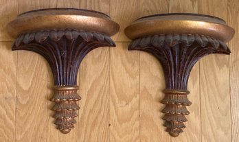 Pair Of Wall Sconces Shelves