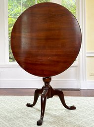 An English Mahogany Tilt Top Occasional Table