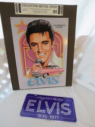 Elvis Metal Sign License Plate