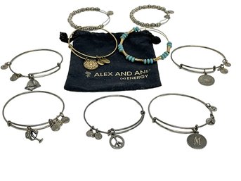 Collection Of Nine Alex & Ani Bracelets