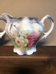 Vintage Sugar Bowl And Creamer