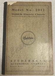 Studebaker Model No. 2012 Parts Booklet