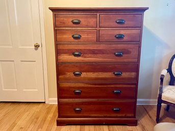 Well Made Wood Highboy With Cedar Lined Drawers