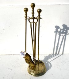 Vintage Brass Fireplace Tools