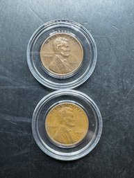 2 Wheat Pennies 1942, 1942-S