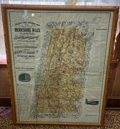 Framed Berkshire Hills Map