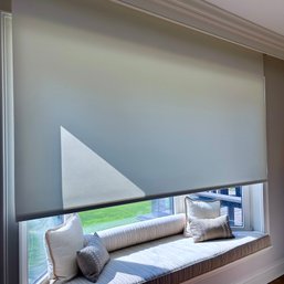 A Lutron Custom Motorized Shade - RM 2