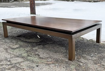 A Solid Hard Wood Modern Coffee Table By Mitchell Gold And Bob Williams