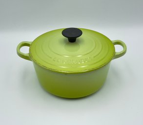 Vintage Le Creuset 2-Quart Enameled Cast Iron Pot