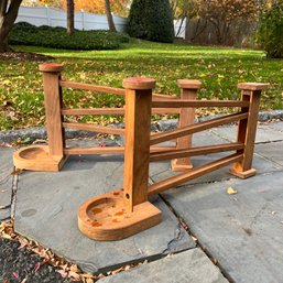 A Pair Of Handmade Wooden Childrens Marble Games