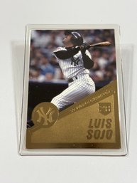 Danbury Mint 22kt Gold Leaf 1999 World Series NY Yankees Luis Sojo Sealed