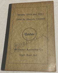 Studebaker Model No. 2010 And 2013 Parts Booklet