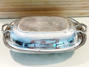 A Vintage Silver Plated Cloched Serving Dish