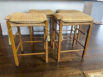 Cushioned Counter Top Stools Set Of 4