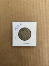 Beautiful 1908 -O Barber Quarter, Silver Coin