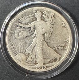 1917 Walking Liberty Silver Half Dollar