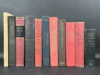 A Great Assortment Of Vintage Books With Cloth Bindings