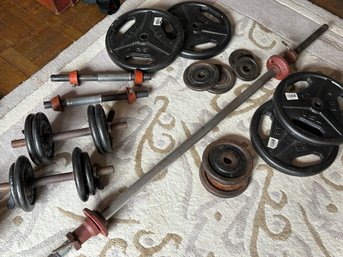 A Collection Of Vintage Workout Equipment