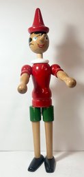 Tonna Wooden Pinocchio Figure Made In Italy