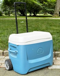 An Igloo Rolling Cooler