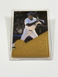 Danbury Mint 22kt Gold Leaf 1999 World Series NY Bernie Williams Sealed