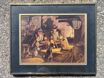 Roberto Lemmi, Italian Kitchen After The Shoot, Framed Hunt Print