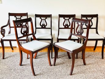 Vintage Duncan Phyfe Harp Style Chairs